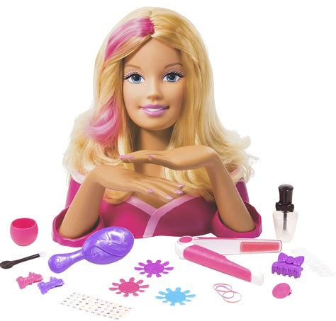 Just Play Barbie Deluxe Styling Head Doll Playset Costumes Amazon Canada