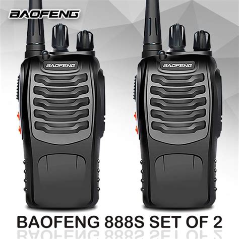 Baofeng Bf 888s Set Of 2 Walkie Talkie Portable Two Way Radio Uhf