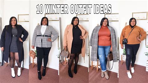 Plus Size Winter Outfit Ideas Winter Lookbook Youtube