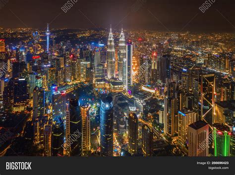 These skyscrapers that define the downtown skyline are. Aerial View Kuala Image & Photo (Free Trial) | Bigstock