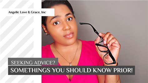 Before Seeking Any Advice Listen To This Youtube