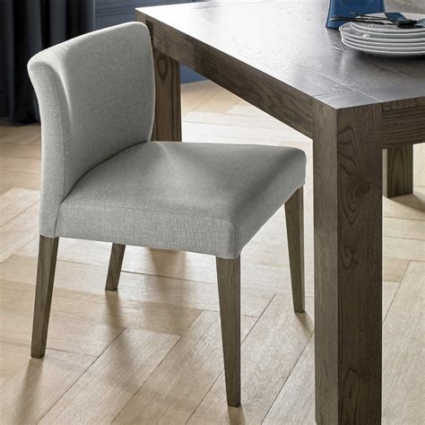 Lately there are various of low back dining chair styles and also designs that can sometimes be a little bit confusing to us. Pair of Turin Dark Oak Low Back Pebble Grey Fabric ...