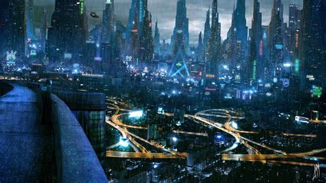 Cyberpunk Cityscape City Futuristic City Hd Wallpaper Wallpaper Flare