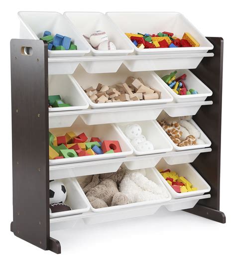 Humble Crew Kids Toy Storage Organizer With 12 Plastic Bins Multiple