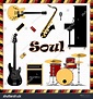 Soul Music Set Vector Illustration Stock Vector (Royalty Free ...