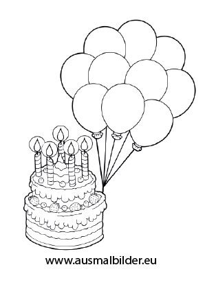 Ausmalbilder geburtstag luftballons # 89 images. Luftballons Zum Ausmalen
