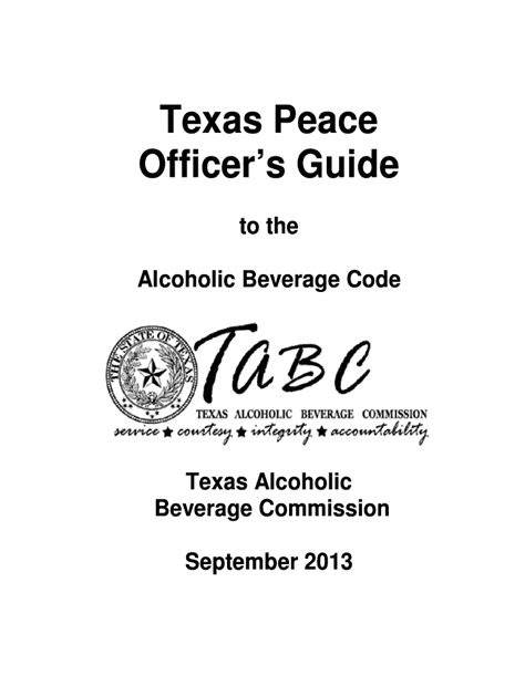 Fillable Online Texas Peace Officers Guide Fax Email Print Pdffiller