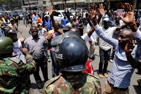 Police Tear Gas Kenyan Vote Protesters As Crowds Gather In Cities