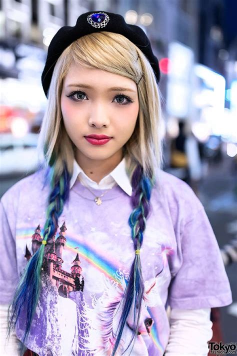 she is so pretty harajuku hair blue ombre hair harajuku fashion