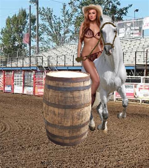 Hot Sexy Cowgirl Started The Bikini Bareback Barrel Race Cowgirls Fan