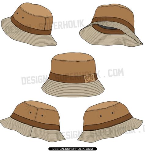 Fashion Design Templates Vector Illustrations And Clip Artsbucket Hat