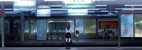 Anime Girl Anime Train Coolwallpapersme