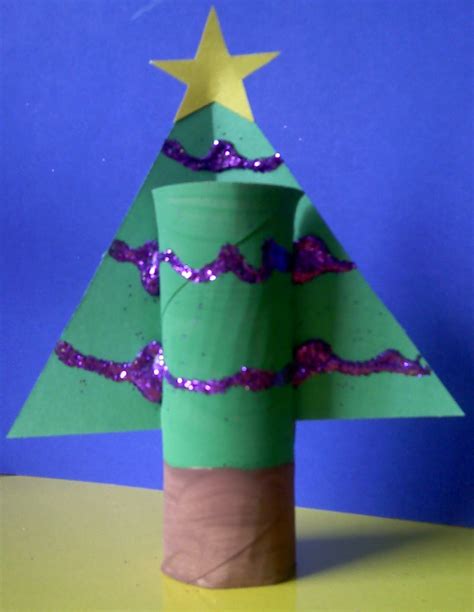 Crafts For Preschoolers Paper Towel Roll Christmas Tree