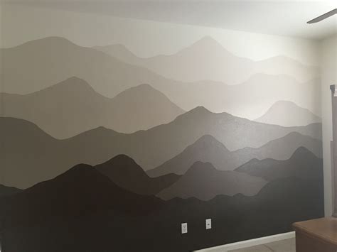 Mountain Wall Mural Paint Mural Wall