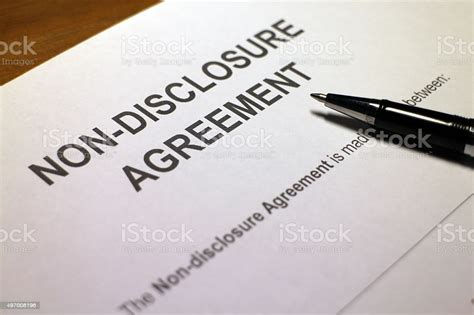 Confidential Disclosure Agreement Stock Photo - Download Image Now - iStock