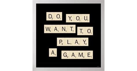 Do You Want To Play A Game Poster