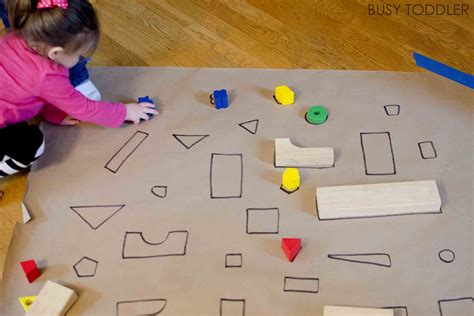 Giant Shape Match Activity Busy Toddler