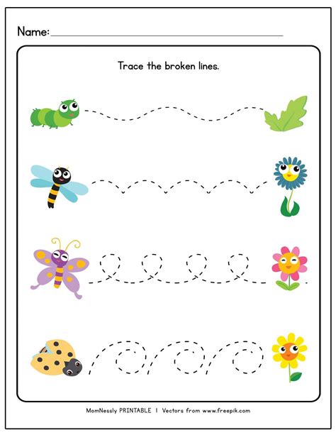 Tracing Curved Lines Worksheets Preschool 665