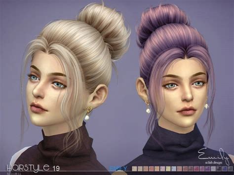 The Sims Resource Emily N19 Hair By S Club Sims 4 Hairs