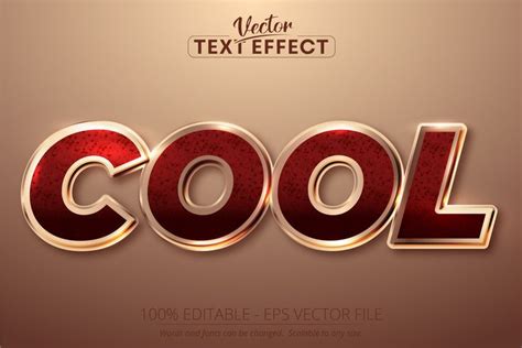 Cool Text Shiny Rose Gold Color Style Editable Text Effect • 100