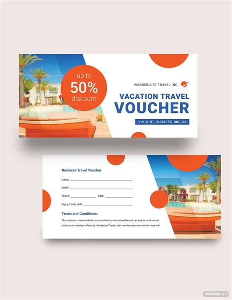 Free Travel Voucher Template Word