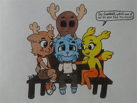 The amazing world of gumball. Gumball x Penny (x3) by PilloTheStar on DeviantArt