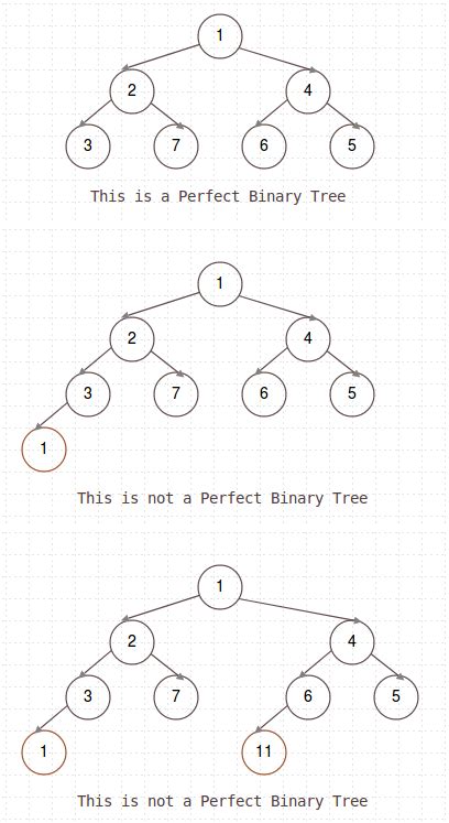 Check Whether A Given Binary Tree Is Perfect Or Not Kalkicode