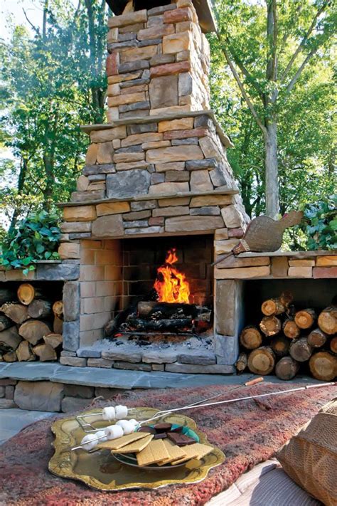 1000 Images About Outdoor Fireplace On Pinterest Outdoor Fireplaces