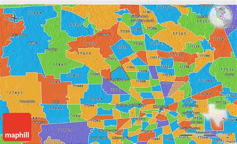 Houston Zip Code Map Free Map