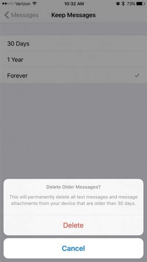 How To Automatically Erase Old Text Messages On Iphone