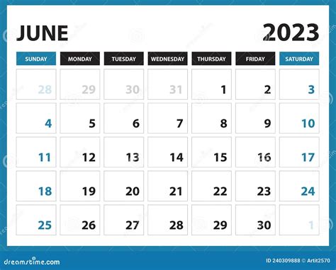 June 2023 Calendar Printable Calendar 2023 Template Planner Design
