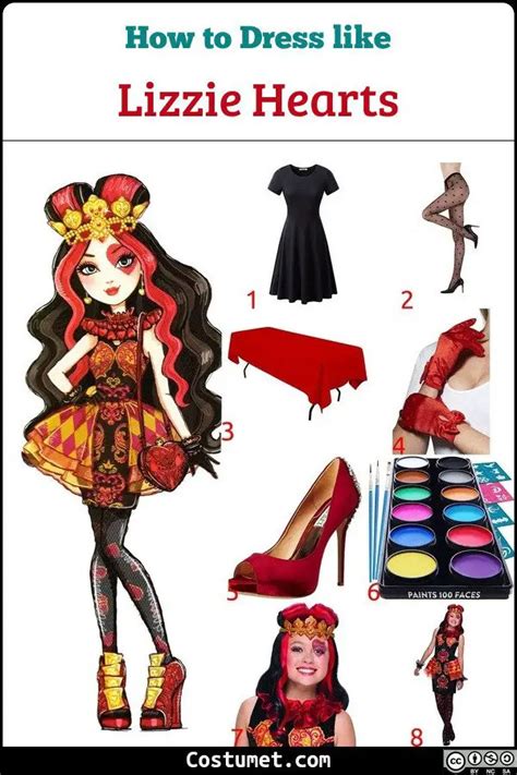 Lizzie Hearts Ever After High Costume For Cosplay And Halloween