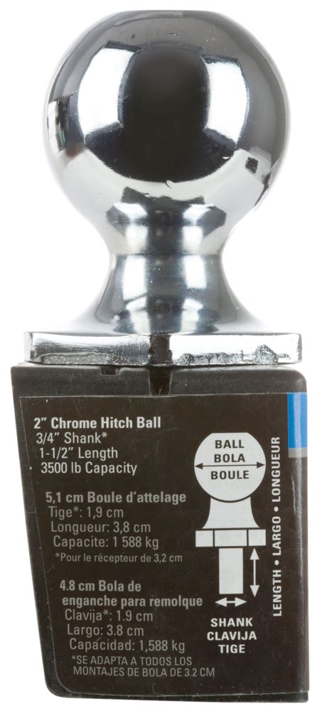 Reese Towpower Interlock Towing Hitch Ball 2 In Chrome Canadian Tire