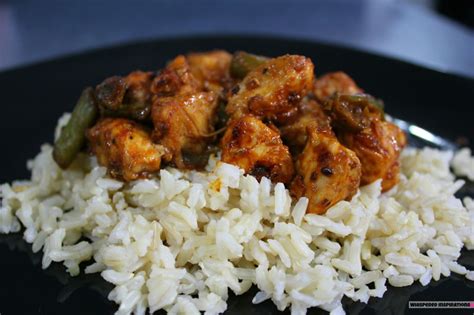 Fajita chicken and rice dinner. VH Sauces: Excite Your Dinner with Korean BBQ Chicken on a ...