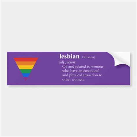 lesbian bumper sticker zazzle