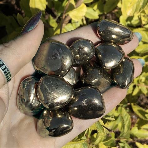 Sage Goddess Tumbled Chalcopyrite Small For Transformation And Magic
