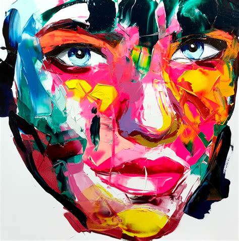 Amazing Graffiti Portrait Painting By Francoise Nielly Idevie