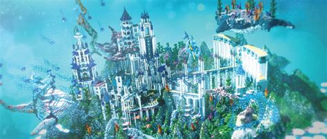Minecraft Underwater Castle Minecraft Castle Map Wallpapers