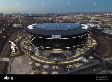 An Aerial View Of Allegiant Stadium Monday March 8 2021 In Las