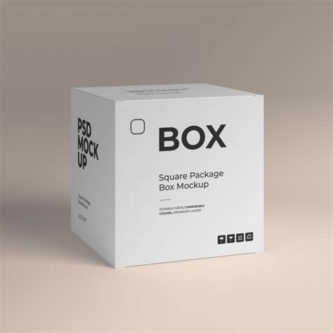 Download Box mockup | Premium PSD File
