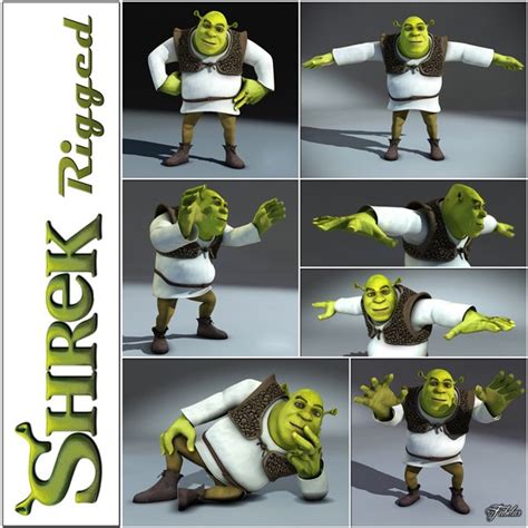 Shrek 3d Models For Download Turbosquid