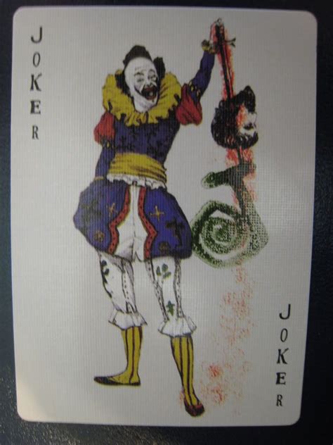 J and i feel nostalgic over a particular playing card because i had tried to recreate his art work and it turned out terrible (we both agreed he should stick to card art). Joker Card Dark Knight