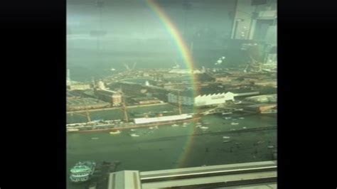 Amazing Full Circle Rainbow Captured On Video