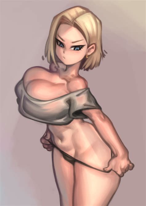 Rule 34 1girls Android Android 18 Big Breasts Blonde Hair Blue Eyes Dragon Ball Dragon Ball Z