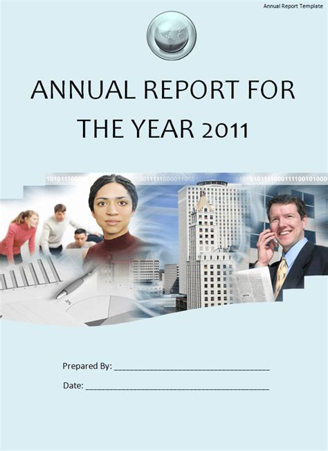 Annual Report Format Free Word Templates