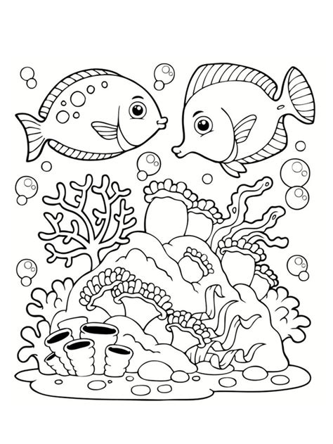 Coloriage Mer Des Dessins à Imprimer Gratuitement Coloring Books