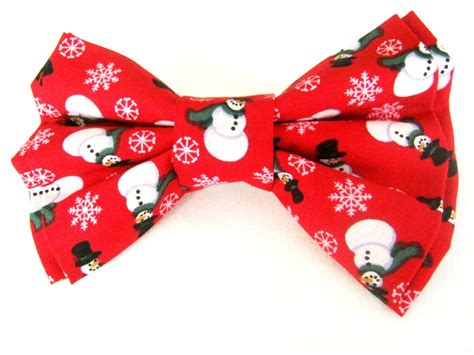 Dog Bow Tie Red Bow Tie For Dog Christmas Dog By Barkingintherain