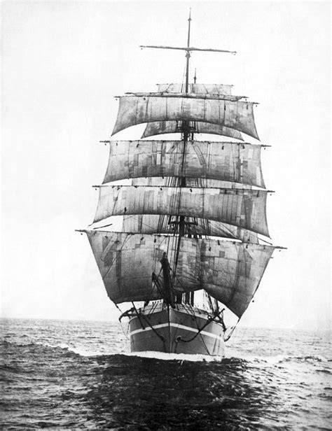 A Square Rigged Sailing Ship Photograph By Underwood Archives