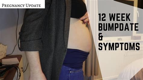 12 Week Pregnancy Bump Date And Symptoms Youtube