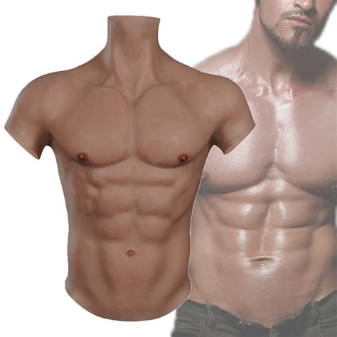 Buy Kumiho Realistic Muscle Silicone Suit Man Half Body Fake Chest
